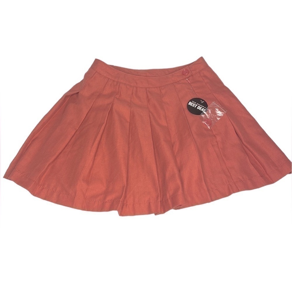 NWT FOREVER 21 DARK PINK PLEATED SKIRT SIZE SMALL